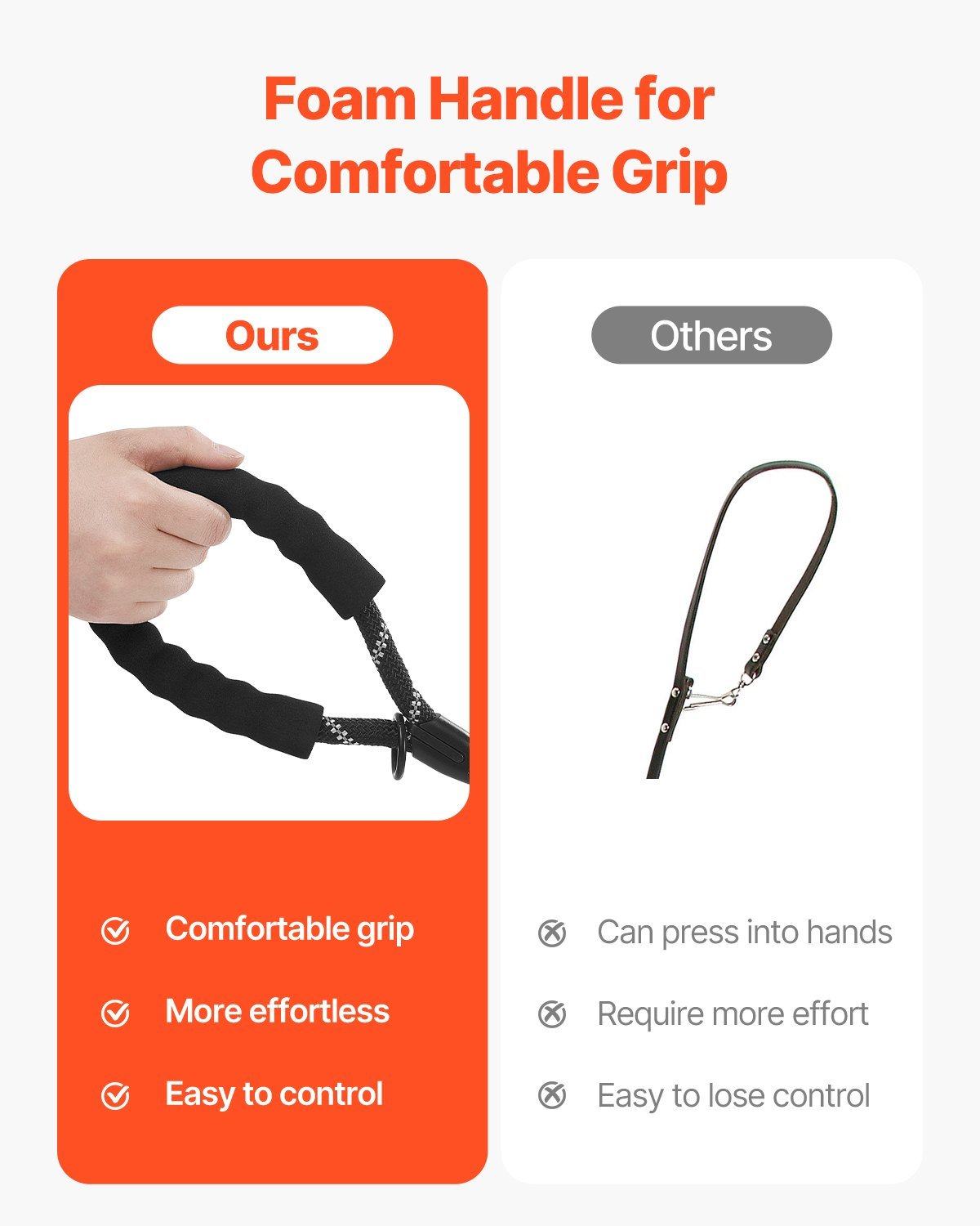 Heavy-duty metal clasp on the rope dog leash