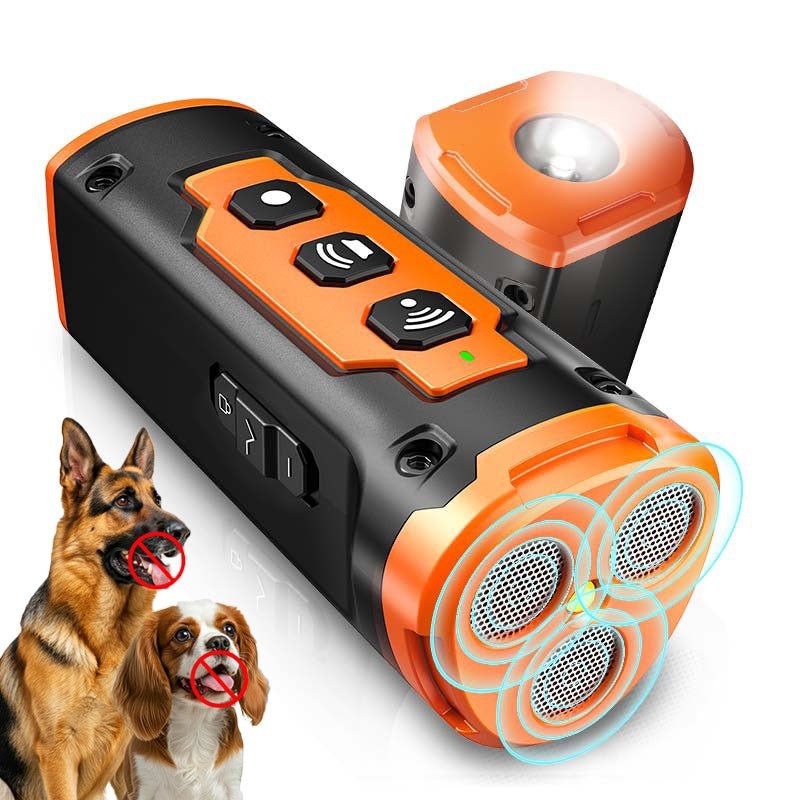 Ultrasonic anti-barking device for dogs, front view